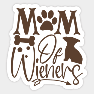 Mom of wiener Sticker